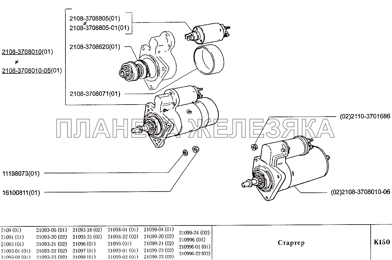 Стартер ВАЗ-2109